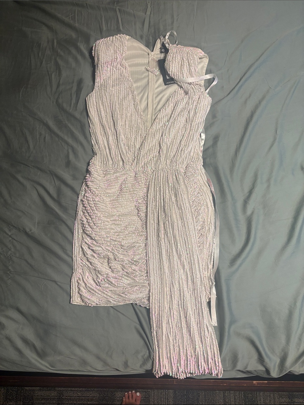 Peace + love bachelorette dress